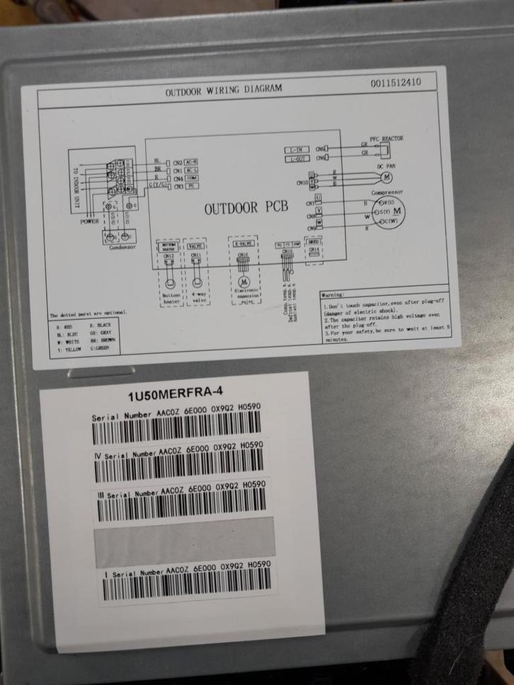 Haier Airco Printplaat Buitendeel - 1U50MERFRA-4, Witgoed en Apparatuur, Airco's, Gebruikt, Wandairco, 3 snelheden of meer, Koelen en Ontvochtigen