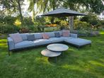 Tribù Natal Alu loungeset bank + Tribù salontafels high-end, Ophalen of Verzenden, Zo goed als nieuw, Aluminium, Bank