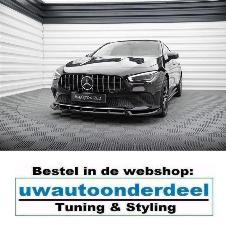 Maxton Design Spoiler Splitter Lip Mercedes CLA C118, Auto diversen, Tuning en Styling, Ophalen of Verzenden