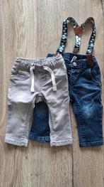 2 spijkerbroekjes Hema maat 62, Kinderen en Baby's, Ophalen, Broekje, Zo goed als nieuw, Hema