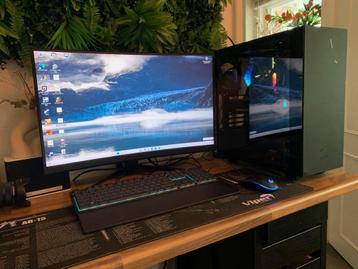 Game pc set i7, rtx 3070, 32GB met scherm beschikbaar voor biedingen