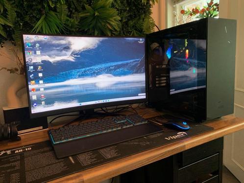 Game pc set i7, rtx 3070, 32GB met scherm, Computers en Software, Desktop Pc's, Zo goed als nieuw, 3 tot 4 Ghz, SSD, 32 GB, Met videokaart