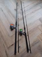 2 nieuwe shimano stradic 4000 + Westin hengels, Watersport en Boten, Hengelsport | Roofvissen, Ophalen, Nieuw, Complete set