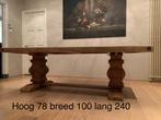 Kloostertafel landelijk stoer, Ophalen, Gebruikt, 200 cm of meer, Vijf personen of meer
