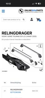 BMW G 31/ F11 Originele Dakdragers - Sleutel & Compleet, Tuin en Terras, Ophalen of Verzenden, Zo goed als nieuw, Overige typen