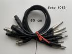 Verloop kabel XLR > Jack 6 mm symmetrisch en Jack > Jack 6, Ophalen of Verzenden, Zo goed als nieuw, Microfoon