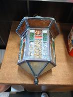 Amsterdamse school glas in lood lamp, Ophalen of Verzenden