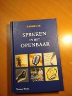 Wieke, Thomas. Handboek spreken in het openbaar., Ophalen of Verzenden, Alpha, Zo goed als nieuw, HBO