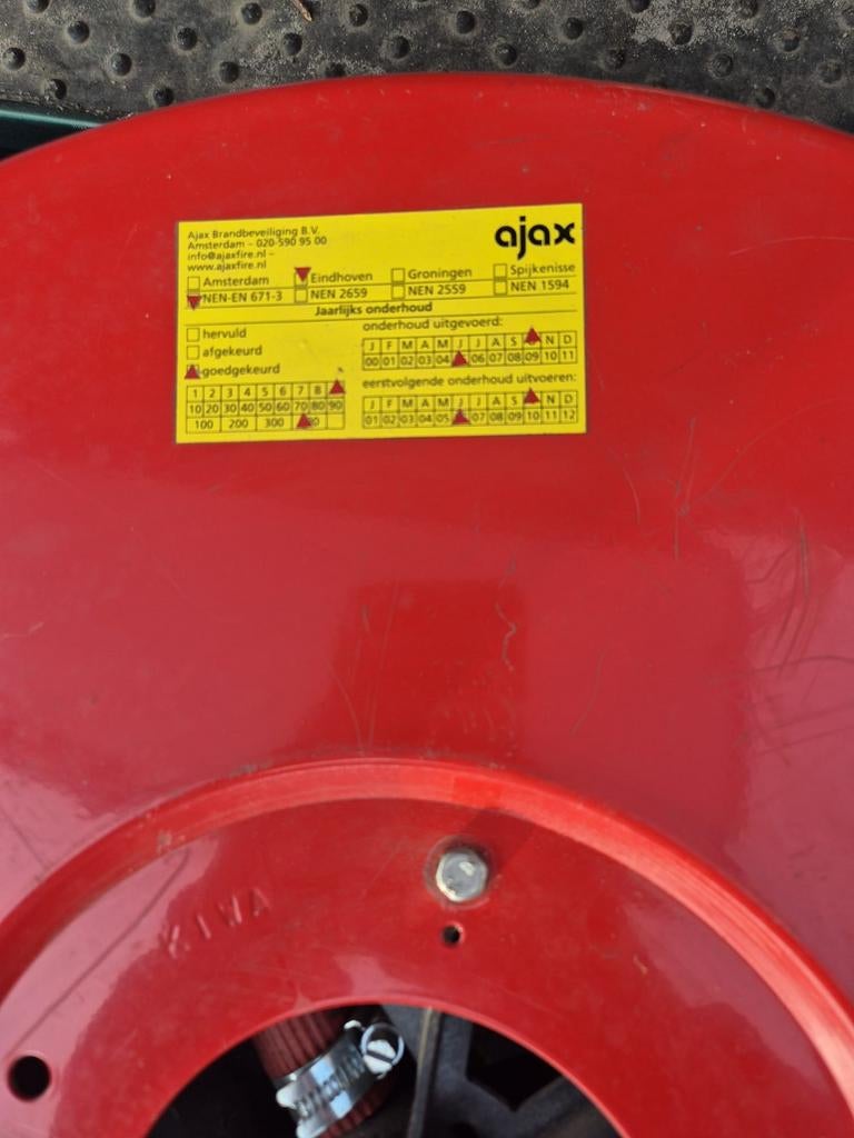 Brandslang haspel (incompleet) 0625385047, Huis en Inrichting, Brandblussers en Brandkasten, Ophalen