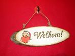 Welkom deurhangers / naamborden Pyrografie Creamar, Huis en Inrichting, Ophalen of Verzenden, Nieuw