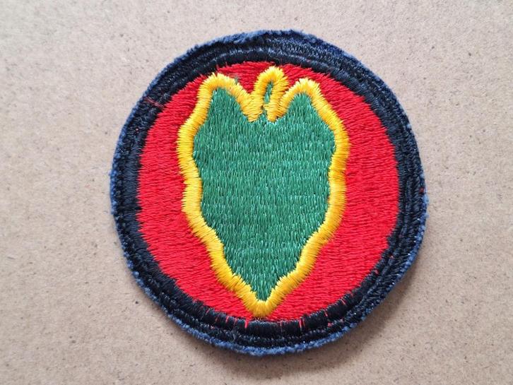 WWII US 24th Infantry Division patch, Verzamelen, Militaria | Tweede Wereldoorlog, Embleem of Badge, Amerika, Verzenden
