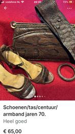 Schoentjes/tas/centuur /armband. Retro, Bruin, Zo goed als nieuw, Sandalen of Muiltjes, Ophalen of Verzenden