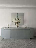 Moderne Grijs Montel Dressoir 230 x 44.5cm, Huis en Inrichting, Ophalen, Overige materialen, Gebruikt, Met deur(en)
