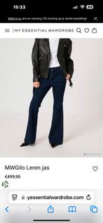 My essential wardrobe leather biker jacket, Maat 38/40 (M), Zwart, Nieuw, Ophalen of Verzenden
