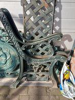 Gietijzeren zijkanten tuinbank, Tuin en Terras, Ophalen, Metaal