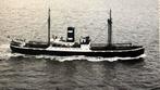 KNSM  TIBERIUS   1930  Skyfoto, Ophalen of Verzenden, Zo goed als nieuw, Motorboot, Kaart, Foto of Prent