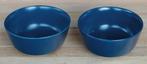 2 Vintage schaaltjes ikea dinera donkerblauw keramiek, Keramiek, Ophalen of Verzenden, Overige stijlen, Schaal of Schalen
