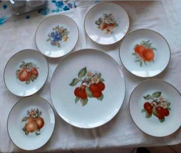 Hutschenreuther Selb LHS schaal borden fruit set   beschikbaar voor biedingen
