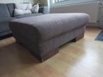 Poef voetenbank tafel 100x90, Ophalen, Hout, Gebruikt, 100 tot 125 cm