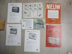 7 Philips folders voor transistor radio's (jaren '60!), Ophalen of Verzenden, Gelezen, Folder