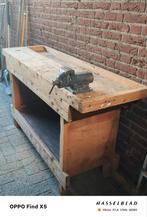 Oude Werkbank met Bankschroef, Doe-het-zelf en Verbouw, Werkbanken, Ophalen