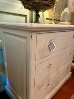 Franse lade kast, wit/beige, dressoir,baby commode, 100 tot 150 cm, Info@infienile.nl, Nieuw, Ophalen of Verzenden