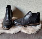 Zwart leren chelsea boot brogue, mt 36, 5th Avenue, Ophalen of Verzenden, 5th Avenue, Gedragen, Instappers