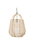 Hanglamp bamboe, Huis en Inrichting, Lampen | Hanglampen, Minder dan 50 cm, Zo goed als nieuw, Ophalen