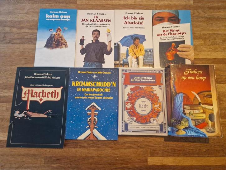 8x Herman Finkers boeken (+ cd's), Boeken, Literatuur, Zo goed als nieuw, Nederland, Ophalen of Verzenden