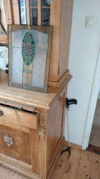 Oud glas in lood raam kerst kerstmis  kerst bel, Antiek en Kunst, Ophalen