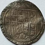 Spanje zilveren real Ferdinand en Isabella, Ophalen of Verzenden, Overige landen, Losse munt, Zilver