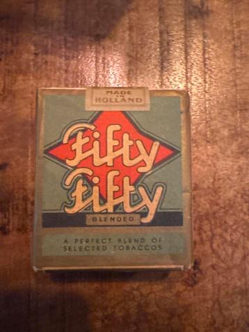 Vintage Fifty-Fifty Tabak - Made in Holland beschikbaar voor biedingen