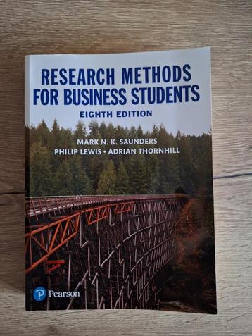 Research methods for business students beschikbaar voor biedingen