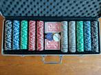 Pokerset 500 chips, Ophalen of Verzenden, Gebruikt