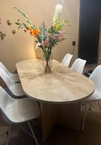 2 Witte Kuipstoelen van Eijerkamp, Huis en Inrichting, Ophalen, Gebruikt, 50 tot 100 cm, Tot twee personen