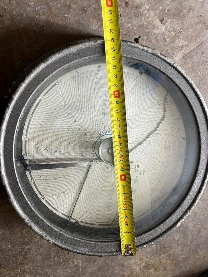 Antieke HENGST Hygrothermograph Temperatuurrecorder Instrume, Antiek en Kunst, Antiek | Gereedschap en Instrumenten, Ophalen