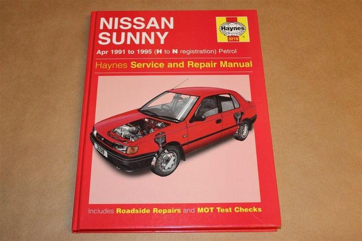 Haynes Werkplaatshandboek Nissan Sunny [1991-1995] ENG, Auto diversen, Handleidingen en Instructieboekjes, Ophalen of Verzenden