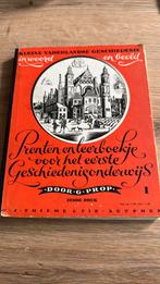 Prenten en leerboekje voor het eerste geschiedenis onderwijs, Ophalen of Verzenden, G Prop