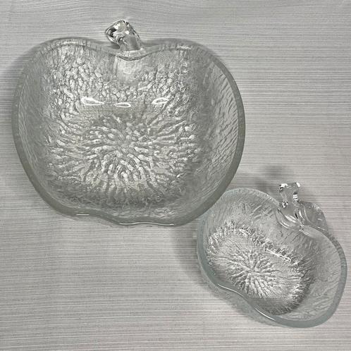 Vintage Appel schaal glas Covetro, Huis en Inrichting, Keuken | Servies, Zo goed als nieuw, Schaal of Schalen, Overige stijlen