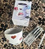 Chocolade fondue setje 4 vorkjes, Witgoed en Apparatuur, Fonduesets, Ophalen of Verzenden, Nieuw, Waxinelicht, Fondueset
