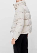 Stradivarius gewatteerd jack jas met hoge kraag creme L, Kleding | Dames, Jassen | Winter, Beige, Maat 42/44 (L), Nieuw, Ophalen of Verzenden