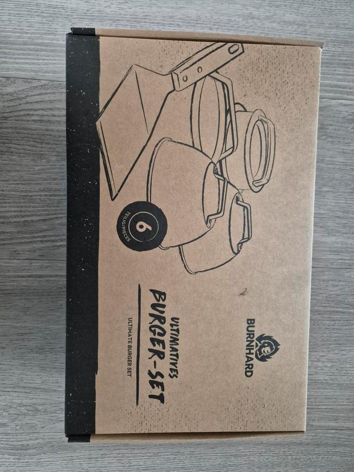 Burnhard ultimatives burger set hamburger maken 6 delig, Huis en Inrichting, Keuken | Keukenbenodigdheden, Nieuw, Ophalen of Verzenden