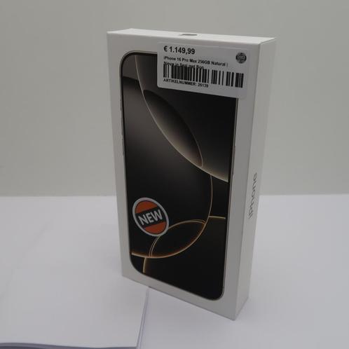 iPhone 16 Pro Max 256GB Natural | Nieuw in Seal met Bon, Telecommunicatie, Mobiele telefoons | Apple iPhone, Zo goed als nieuw