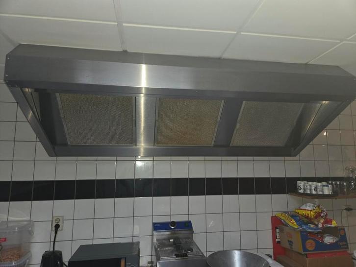 Professionele Afzuigkap Restaurant - 2.00m Breed, Witgoed en Apparatuur, Afzuigkappen, Gebruikt, Vrijstaand, Overige typen, 800 m³ per uur of meer
