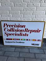 Vintage Collision Repair metalen Bord chief automotive syste, Ophalen, Gebruikt