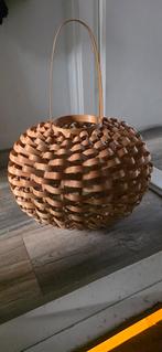 grote  rotan windlicht, Huis en Inrichting, Ophalen of Verzenden, Zo goed als nieuw, Rond, Riet