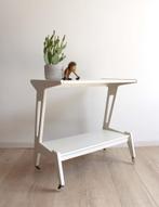 Houten vintage trolley, Webe? Retro bijzettafel/side table, Ophalen, 50 tot 100 cm, O, O