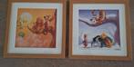 Winnie the Pooh set van 2 st schilderijtjes  30x30, Ophalen of Verzenden, Winnie de Poeh of vrienden, Zo goed als nieuw