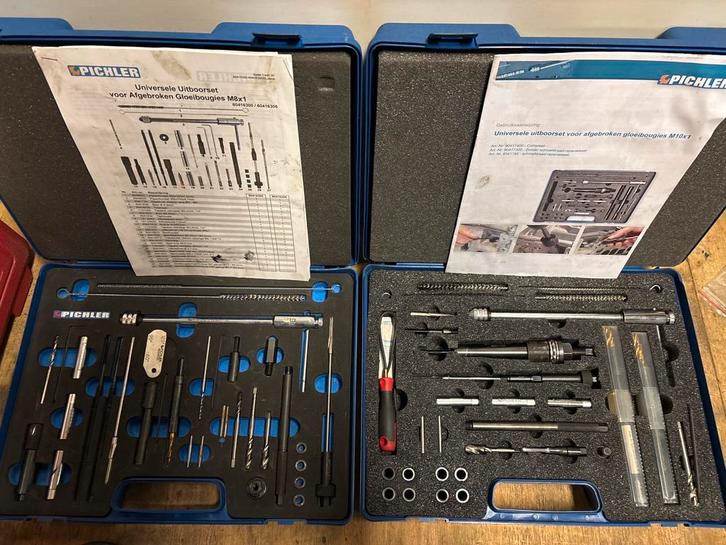 Uitboorset gloeibougies – Pichler M8 en M10, Auto diversen, Autogereedschap, Zo goed als nieuw, Ophalen