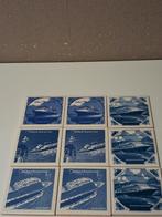 Holland America Line Tegels (9 stuks), Antiek en Kunst, Ophalen